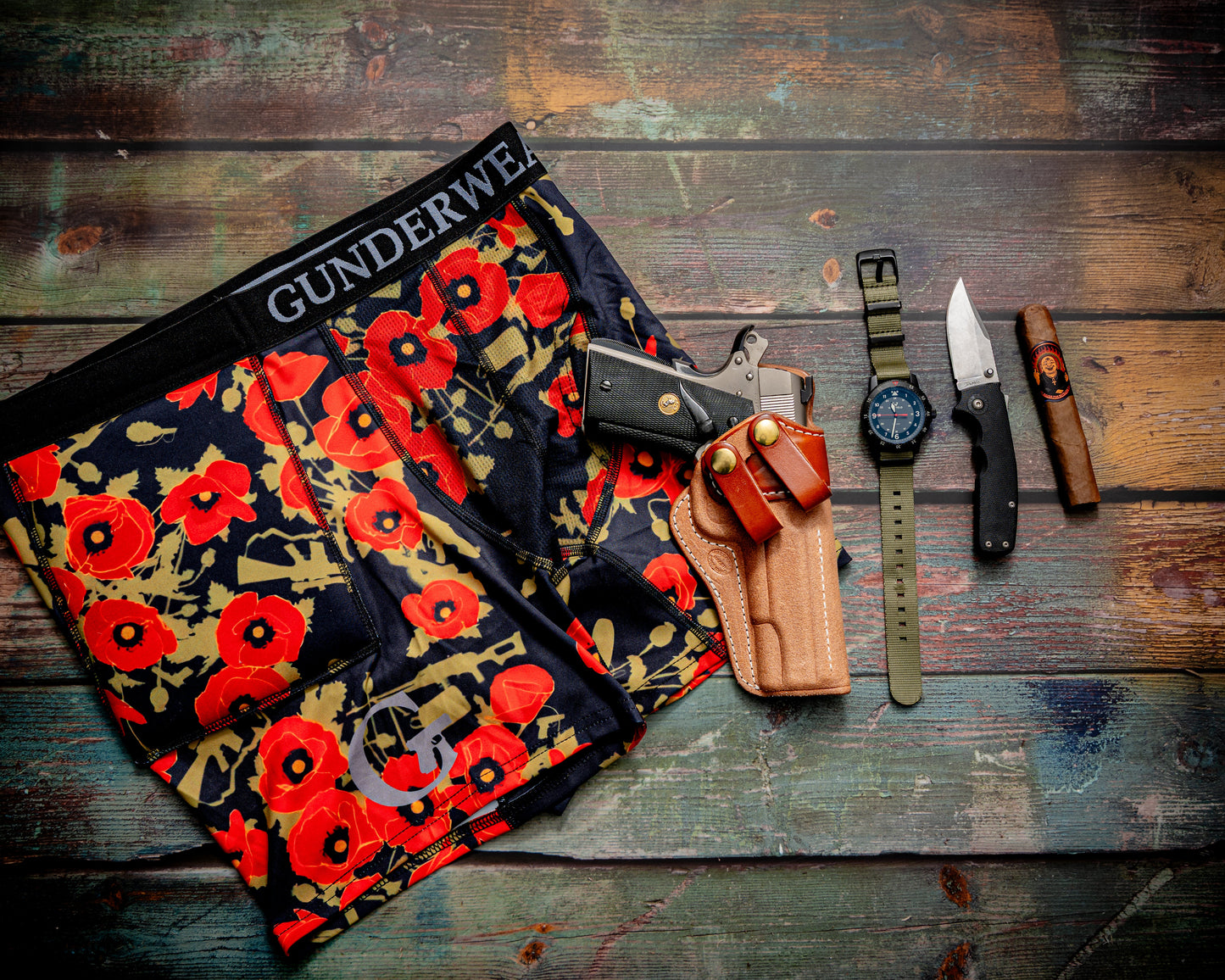 OTTE GEAR x GNDRWR Poppies of War GUNDERWEAR